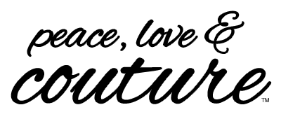 Peace Love and Couture Body Wash Logo