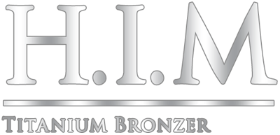 H.I.M. Titanium Bronzer Logo